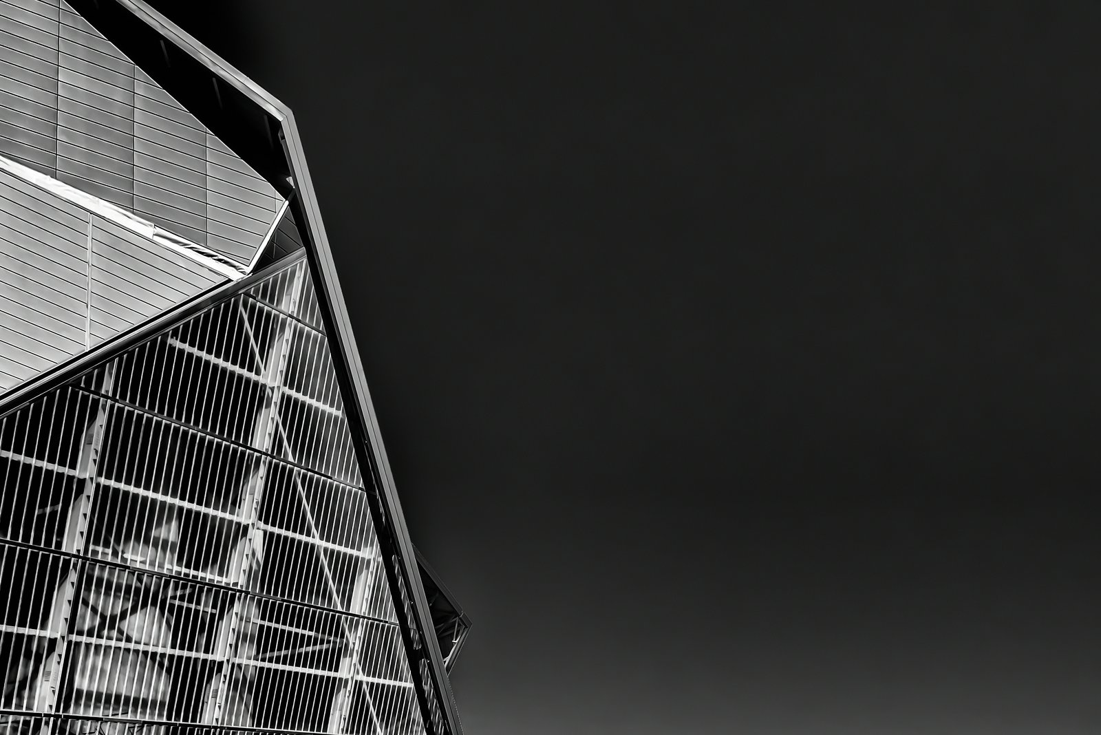Detail of metal architectural screening